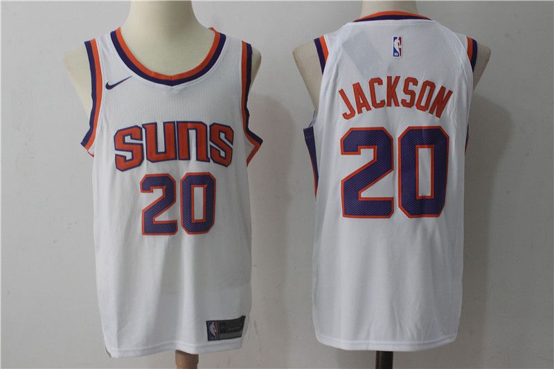 2017 Men Phoenix Suns #20 Jackson Nike White NBA Jerseys